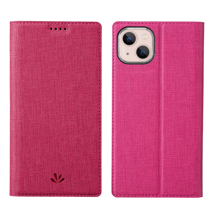 For iPhone 13 mini ViLi DMX Series Shockproof Magsafe Magnetic Horizontal Flip Leather Phone Case (Rose Red) - iPhone 13 mini Cases by ViLi | Online Shopping UK | buy2fix