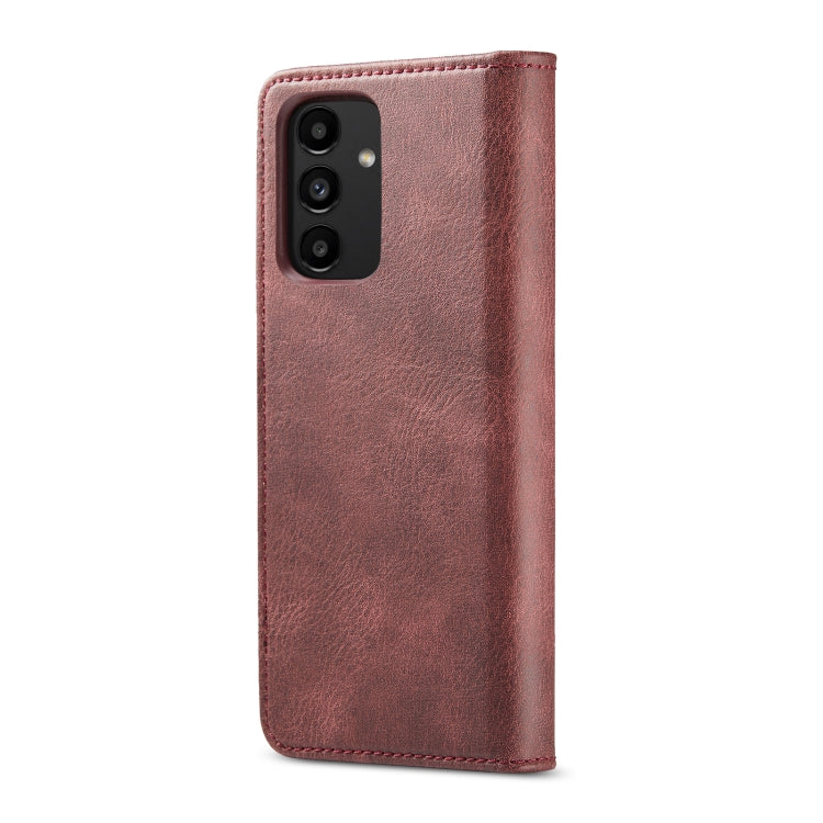 For Samsung Galaxy A13 4G DG.MING Crazy Horse Texture Detachable Magnetic Leather Phone Case(Red) - Galaxy Phone Cases by DG.MING | Online Shopping UK | buy2fix