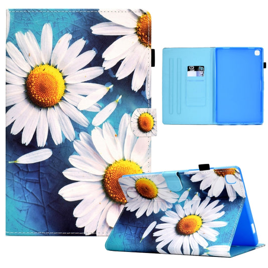 For Samsung Galaxy Tab A 10.1 2019 T510 Sewing Pen Slot Leather Tablet Case(Sunflower) - Tab A 10.1 (2019) T510 / T515 by buy2fix | Online Shopping UK | buy2fix