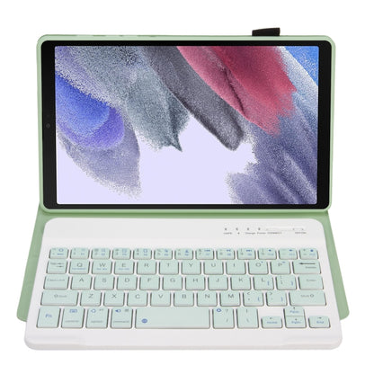 A220 Candy Color TPU Detachable Bluetooth Keyboard Leather Case with Bracket For Samsung Galaxy Tab A7 Lite 8.7 T220 / T225(Light Green) - Samsung Keyboard by buy2fix | Online Shopping UK | buy2fix