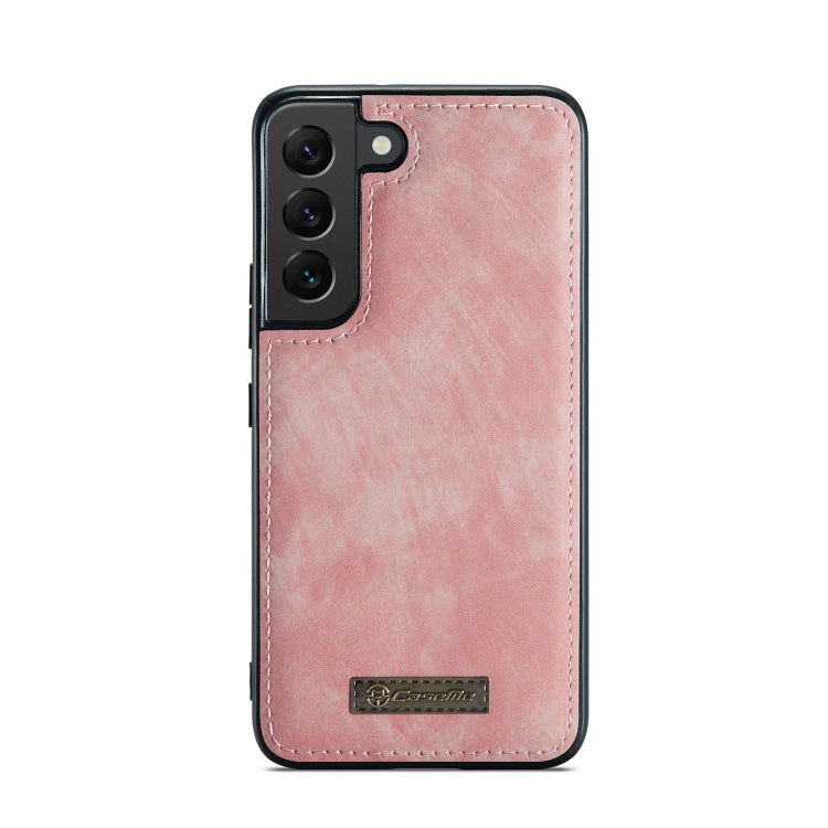 For Samsung Galaxy S22 5G CaseMe-008 Detachable Multifunctional Horizontal Flip Leather Case (Pink) - Galaxy S22 5G Cases by CaseMe | Online Shopping UK | buy2fix