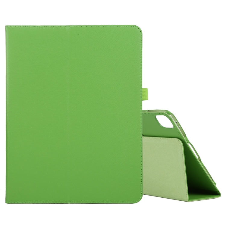 For iPad Air 13 2024 / iPad Pro 12.9 2022 / 2021 / 2020 / 2018 Litchi Texture Solid Color Leather Tablet Case(Green) - iPad Pro 12.9 (2022/2021) Cases by buy2fix | Online Shopping UK | buy2fix