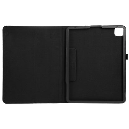 For iPad Air 13 2024 / iPad Pro 12.9 2022 / 2021 / 2020 / 2018 Litchi Texture Solid Color Leather Tablet Case(Black) - iPad Pro 12.9 (2022/2021) Cases by buy2fix | Online Shopping UK | buy2fix