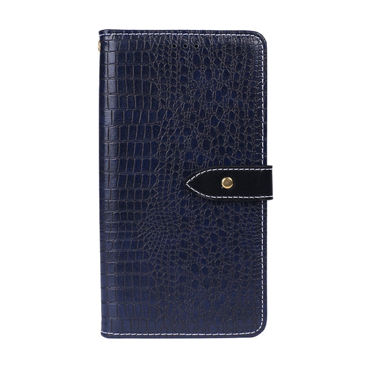 For Blackview A70 Pro idewei Crocodile Texture Leather Phone Case(Dark Blue) - More Brand by idewei | Online Shopping UK | buy2fix