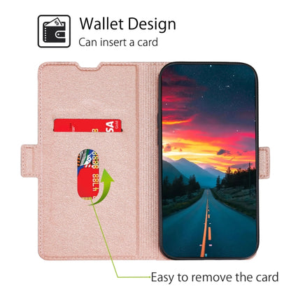 For Blackview A60 Ultra-thin Voltage Side Buckle PU + TPU Leather Phone Case(Rose Gold) - More Brand by buy2fix | Online Shopping UK | buy2fix