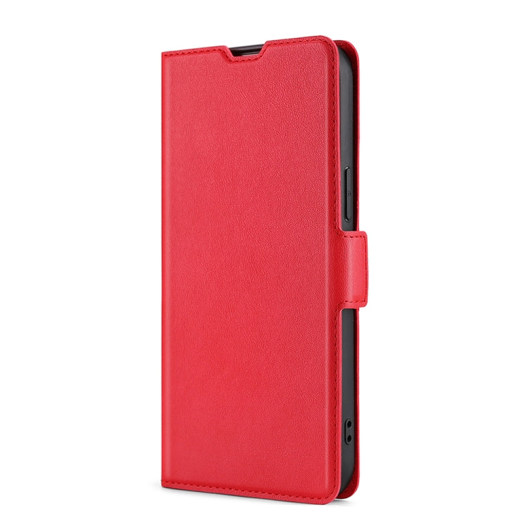 For Blackview A70 Ultra-thin Voltage Side Buckle PU + TPU Leather Phone Case(Red) - More Brand by buy2fix | Online Shopping UK | buy2fix