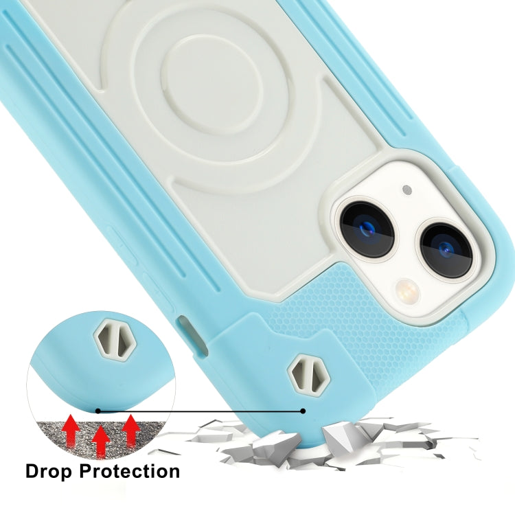 For iPhone 13 Colorful Magsafe Magnetic Phone Case(Ice Blue) - iPhone 13 Cases by buy2fix | Online Shopping UK | buy2fix