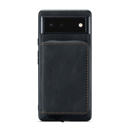 For Google Pixel 7 Pro 5G JEEHOOD Magnetic Zipper Wallet Phone Leather Case(Black) - Google Cases by JEEHOOD | Online Shopping UK | buy2fix