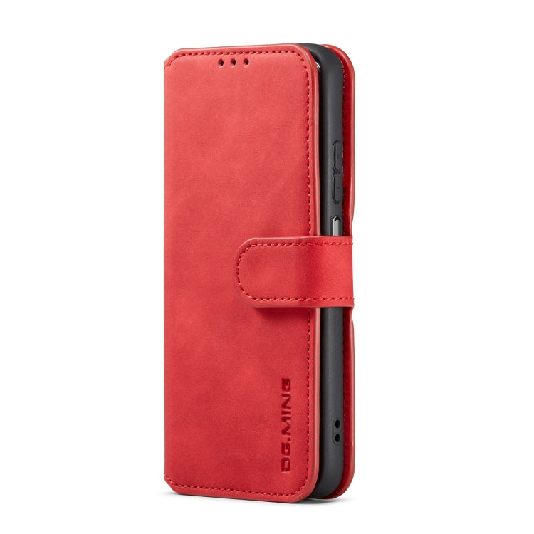 For Samsung Galaxy A13 4G DG.MING Retro Oil Edge Flip Leather Phone Case(Red) - Galaxy Phone Cases by DG.MING | Online Shopping UK | buy2fix