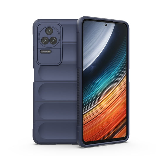 For Xiaomi Redmi K40S Magic Shield TPU + Flannel Phone Case(Dark Blue) - Xiaomi Cases by buy2fix | Online Shopping UK | buy2fix