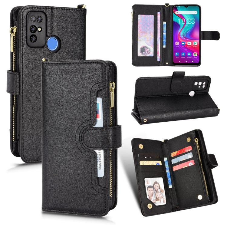 For Doogee X96 Pro Litchi Texture Zipper Leather Phone Case(Black) - Doogee Cases by buy2fix | Online Shopping UK | buy2fix