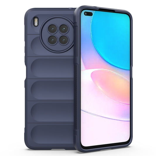 For Huawei Nova 8i Magic Shield TPU + Flannel Phone Case(Dark Blue) - Huawei Cases by buy2fix | Online Shopping UK | buy2fix