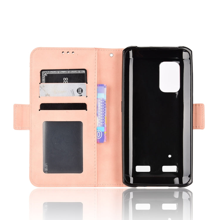 For Ulefone Armor X10 / X10 Pro Skin Feel Calf Texture Card Slots Leather Phone Case(Pink) - Ulefone Cases by buy2fix | Online Shopping UK | buy2fix