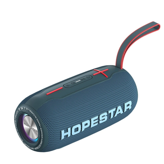 HOPESTAR H49 RGB Light TWS Waterproof Wireless Bluetooth Speaker(Blue) - Waterproof Speaker by HOPESTAR | Online Shopping UK | buy2fix