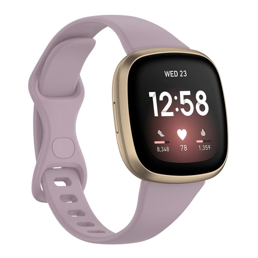 For Fitbit Versa 4 / Versa 3 / Sense Universal TPU Watch Band, Size:L(Lavender) - Watch Bands by buy2fix | Online Shopping UK | buy2fix