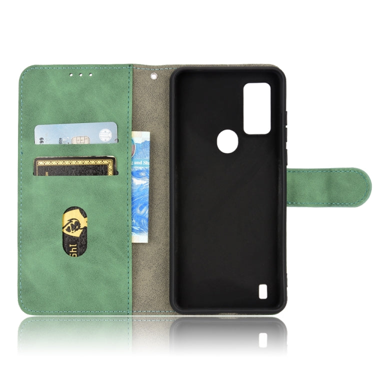 For Blackview A50 Skin Feel Magnetic Flip Leather Phone Case(Green) - More Brand by buy2fix | Online Shopping UK | buy2fix