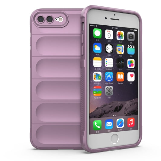 For iPhone SE 2022 / SE 2020 / 8 / 7 Magic Shield TPU + Flannel Phone Case(Purple) - iPhone SE 2022 / 2020 / 8 / 7 Cases by buy2fix | Online Shopping UK | buy2fix