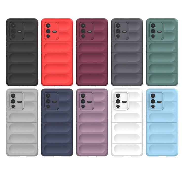 For vivo S12 Pro Magic Shield TPU + Flannel Phone Case(Purple) - vivo Cases by buy2fix | Online Shopping UK | buy2fix