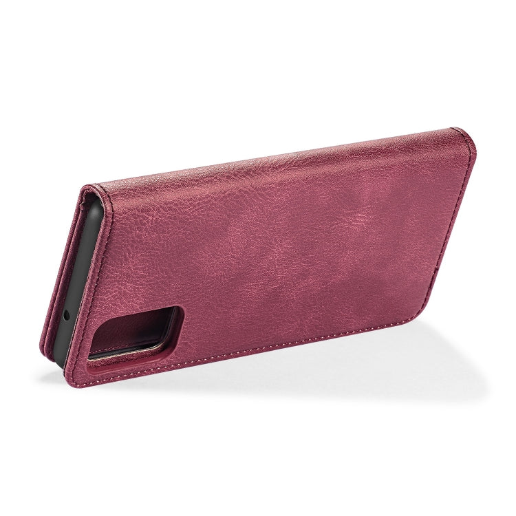 For Galaxy S20+ DG.MING Crazy Horse Texture Flip Detachable Magnetic Leather Case with Holder & Card Slots & Wallet(Red) - Galaxy Phone Cases by DG.MING | Online Shopping UK | buy2fix