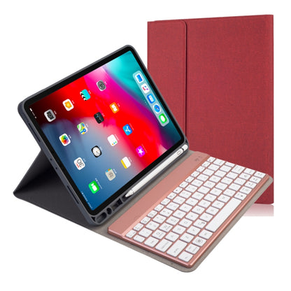 RK11A Backlight TPU Multi Color Light Bluetooth Keyboard Horizontal Flip Leather Tablet Case for iPad Pro 11 2020 / 2018 with Holder & Pen Slot(Red) - Universal by buy2fix | Online Shopping UK | buy2fix