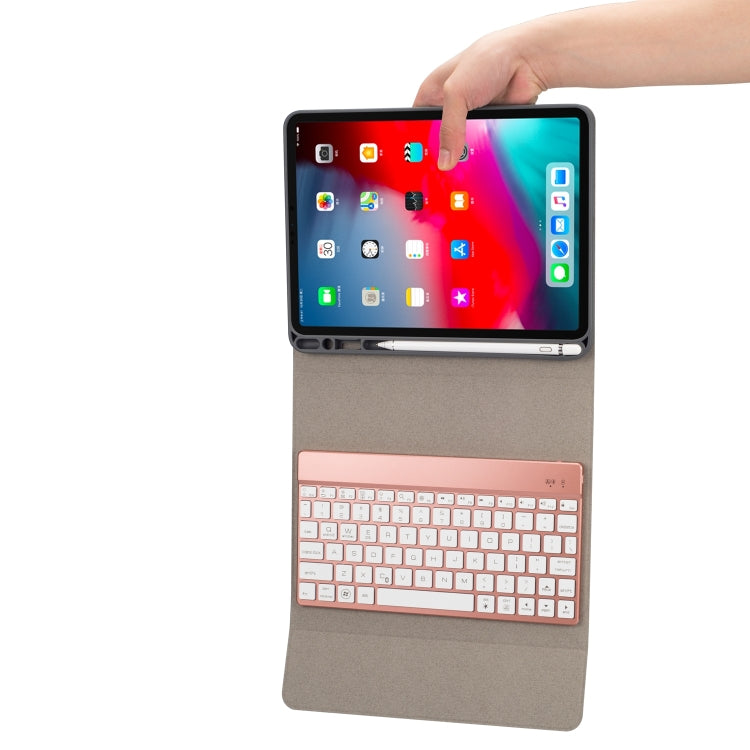 RK11A Backlight TPU Multi Color Light Bluetooth Keyboard Horizontal Flip Leather Tablet Case for iPad Pro 11 2020 / 2018 with Holder & Pen Slot(Red) - Universal by buy2fix | Online Shopping UK | buy2fix