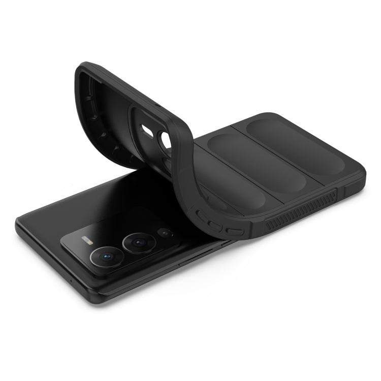 For vivo S15 Pro 5G Magic Shield TPU + Flannel Phone Case(Dark Green) - vivo Cases by buy2fix | Online Shopping UK | buy2fix