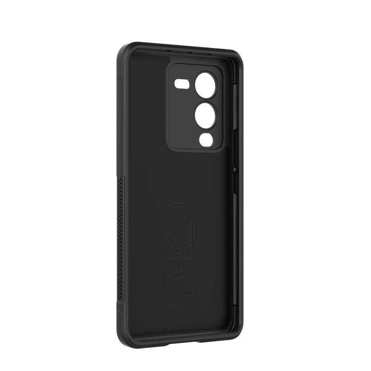 For vivo S15 Pro 5G Magic Shield TPU + Flannel Phone Case(Dark Blue) - vivo Cases by buy2fix | Online Shopping UK | buy2fix