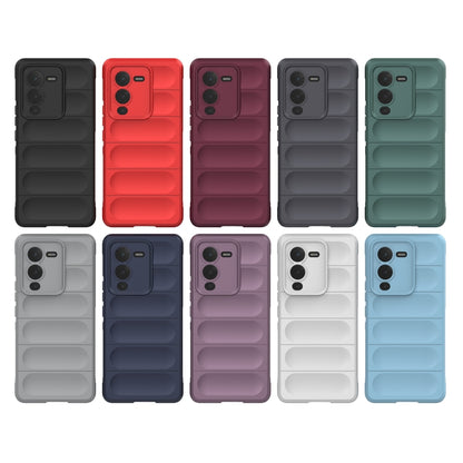 For vivo S15 Pro 5G Magic Shield TPU + Flannel Phone Case(Purple) - vivo Cases by buy2fix | Online Shopping UK | buy2fix