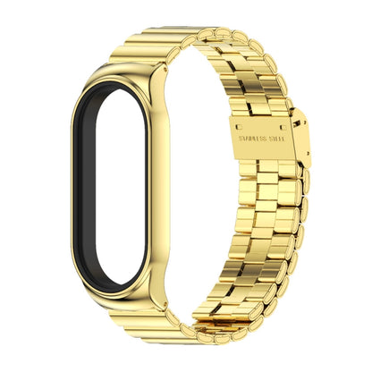 For Xiaomi Mi Band 7 / 7 NFC MIJOBS CS Bamboo Buckle Stainless Steel Watch Band(Gold) - Watch Bands by MIJOBS | Online Shopping UK | buy2fix