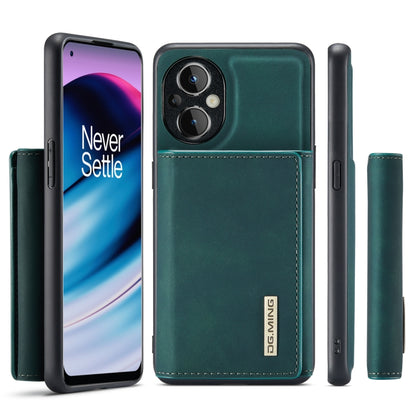 For OnePlus Nord N20 5G DG.MING M1 Series 3-Fold Multi Card Wallet + Magnetic Phone Case(Green) - OnePlus Cases by DG.MING | Online Shopping UK | buy2fix