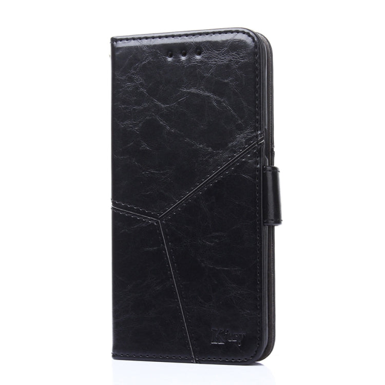 For Blackview A70 Geometric Stitching Horizontal Flip Leather Phone Case(Black) - More Brand by buy2fix | Online Shopping UK | buy2fix