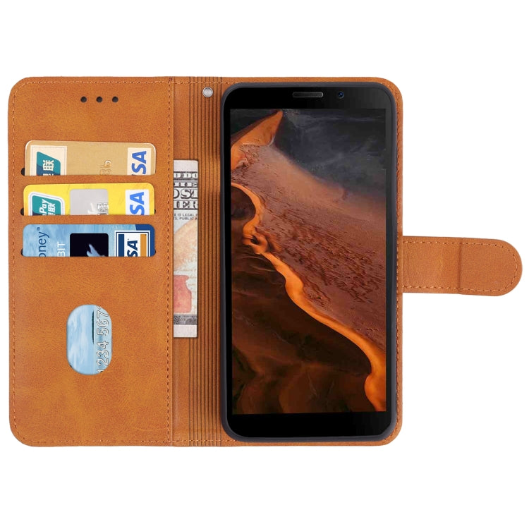 For Doogee S61/S61 Pro Leather Phone Case(Brown) - Doogee Cases by buy2fix | Online Shopping UK | buy2fix