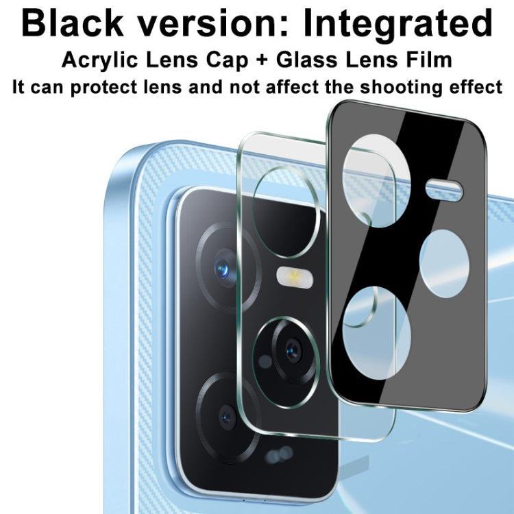 For OPPO Realme Narzo 50A Prime imak Integrated Rear Camera Lens Tempered Glass Film with Lens Cap Black Version - For OPPO by imak | Online Shopping UK | buy2fix