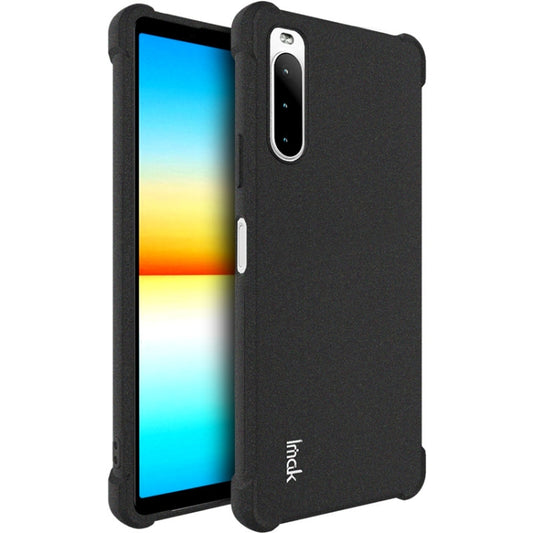 For Sony Xperia 10 IV IMAK All-inclusive Shockproof Airbag TPU Case with Screen Protector (Matte Black) - Sony Cases by imak | Online Shopping UK | buy2fix