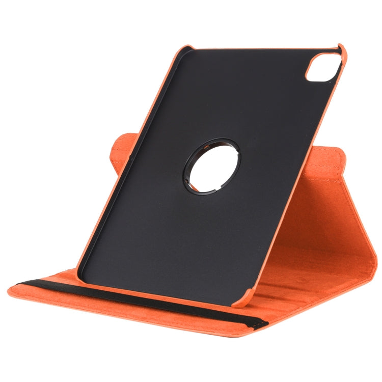 For iPad Air 13 2024 / iPad Pro 12.9 2022 / 2021 / 2020 Litchi Texture Horizontal Flip 360 Degrees Rotation Leather Tablet Case with Holder(Orange) - iPad Pro 12.9 (2022/2021) Cases by buy2fix | Online Shopping UK | buy2fix