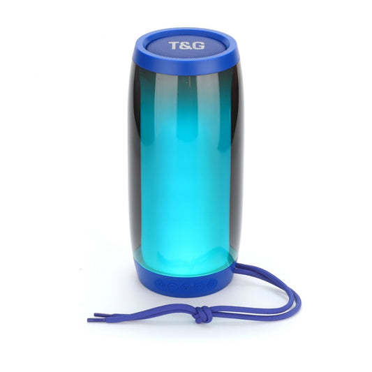 T&G TG335 1800mAh Portable Color LED Wireless Bluetooth Speaker(Blue) - Desktop Speaker by T&G | Online Shopping UK | buy2fix