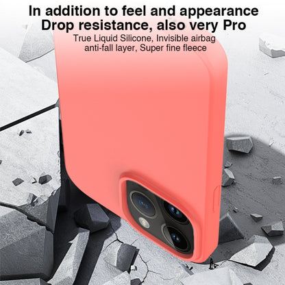 For iPhone 14 Pro Mutural Karen Series Liquid Silicone Magsafe Phone Case(Grapefruit Pink) - iPhone 14 Pro Cases by Mutural | Online Shopping UK | buy2fix