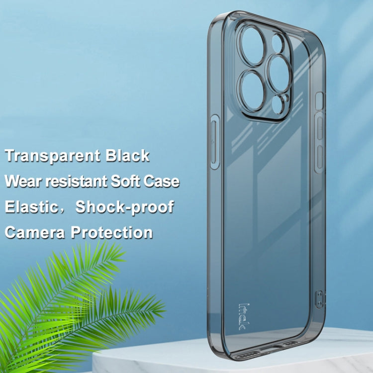 For iPhone 14 Pro imak UX-5 Series Shockproof TPU Protective Phone Case(Transparent Black) - iPhone 14 Pro Cases by imak | Online Shopping UK | buy2fix