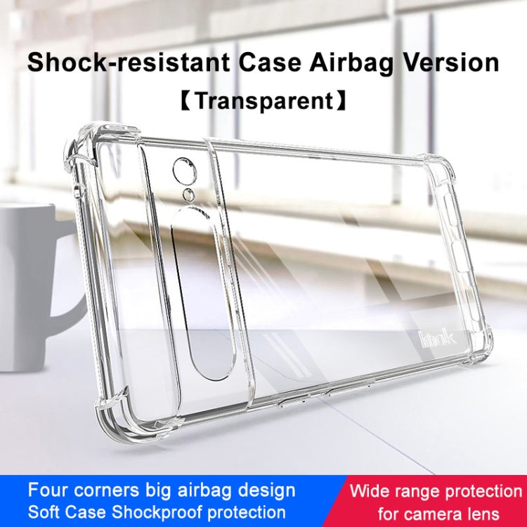 For Google Pixel 7 Pro imak Shockproof Airbag TPU Phone Case(Transparent) - Google Cases by imak | Online Shopping UK | buy2fix