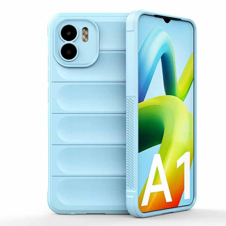 For Xiaomi Redmi A1 4G Global Magic Shield TPU + Flannel Phone Case(Light Blue) - Xiaomi Cases by buy2fix | Online Shopping UK | buy2fix