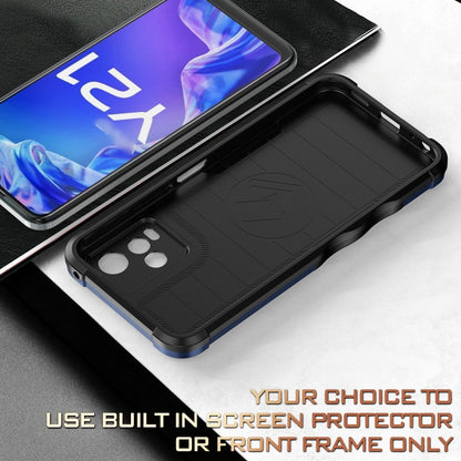 For vivo Y21 / Y21s / Y33 Non-slip Shockproof Armor Phone Case(Black) - vivo Cases by buy2fix | Online Shopping UK | buy2fix