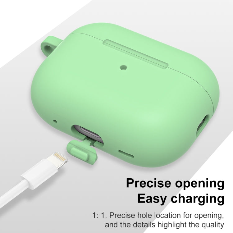 For AirPods Pro 2 Thickened One-piece Shockproof Earphone Case(Mint Green) - For AirPods Pro 2 by buy2fix | Online Shopping UK | buy2fix