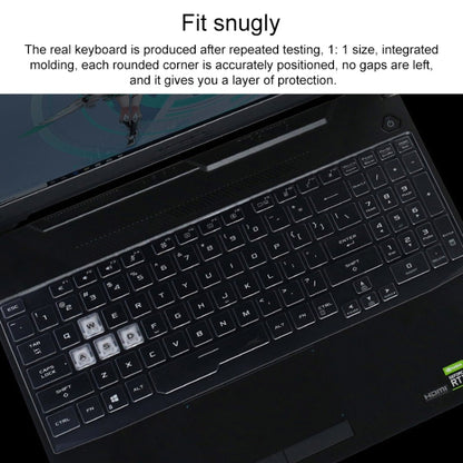 For Asus FA506IU 15.6 inch Transparent and Dustproof TPU Laptop Keyboard Protective Film - Keyboard Protector by buy2fix | Online Shopping UK | buy2fix