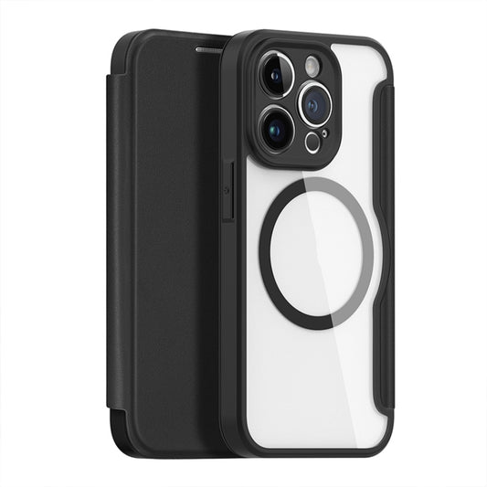 For iPhone 14 Pro DUX DUCIS Skin X Pro Series Magsafe PC + TPU Phone Leather Case(Black) - iPhone 14 Pro Cases by DUX DUCIS | Online Shopping UK | buy2fix