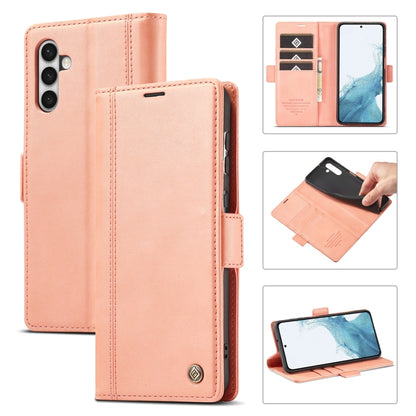 For Samsung Galaxy S23+ 5G LC.IMEEKE PU + TPU Skin-friendly Feeling Leather Phone Case(Rose Gold) - Galaxy S23+ 5G Cases by LC.IMEEKE | Online Shopping UK | buy2fix