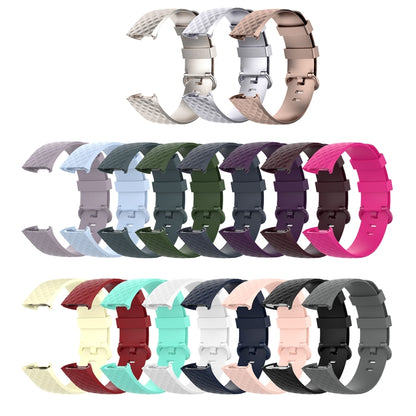 Color Buckle TPU Wrist Strap Watch Band for Fitbit Charge 4 / Charge 3 / Charge 3 SE, Size: L(Light Pink) - Watch Bands by buy2fix | Online Shopping UK | buy2fix