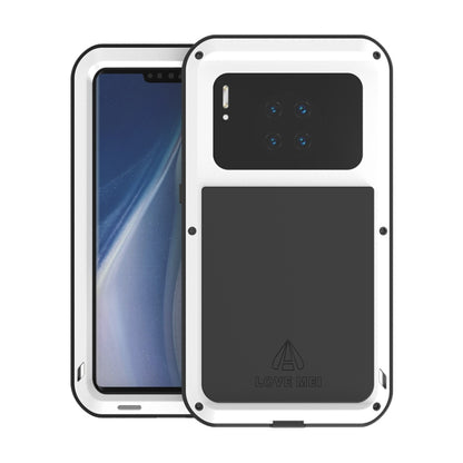 For Huawei Mate 30 Pro LOVE MEI Metal Shockproof Waterproof Dustproof Protective Case(White) - Huawei Cases by LOVE MEI | Online Shopping UK | buy2fix