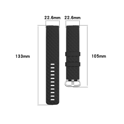 18mm Silver Color Buckle TPU Wrist Strap Watch Band for Fitbit Charge 4 / Charge 3 / Charge 3 SE, Size: L(Light Yellow) - Watch Bands by buy2fix | Online Shopping UK | buy2fix