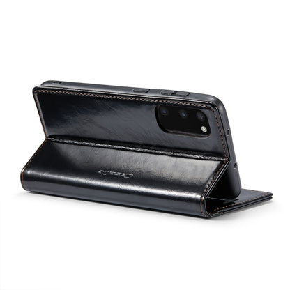 For Samsung Galaxy S20 CaseMe 003 Crazy Horse Texture Leather Phone Case(Black) - Galaxy Phone Cases by CaseMe | Online Shopping UK | buy2fix