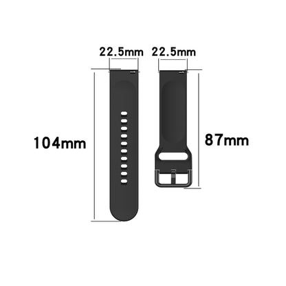 23mm Color Buckle Silicone Wrist Strap Watch Band for Fitbit Versa 2 / Versa / Versa Lite / Blaze, Size: S(White) - Watch Bands by buy2fix | Online Shopping UK | buy2fix